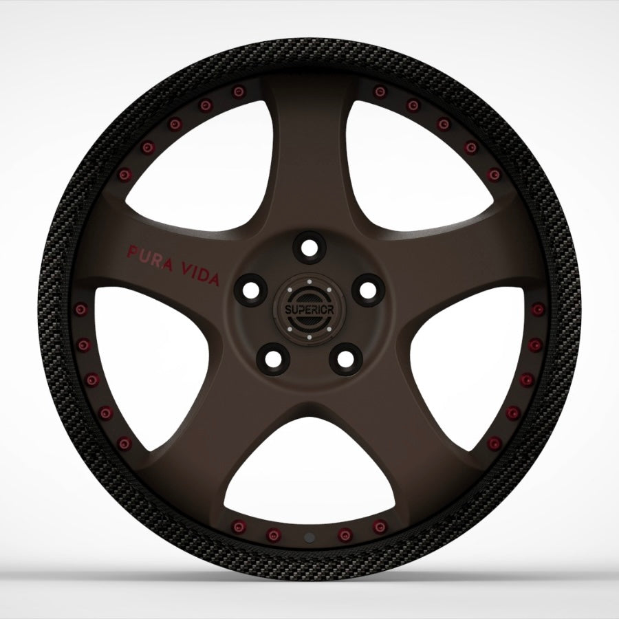 Superior Forged GT-5.SR ELMT6 Multipiece wheel — front view