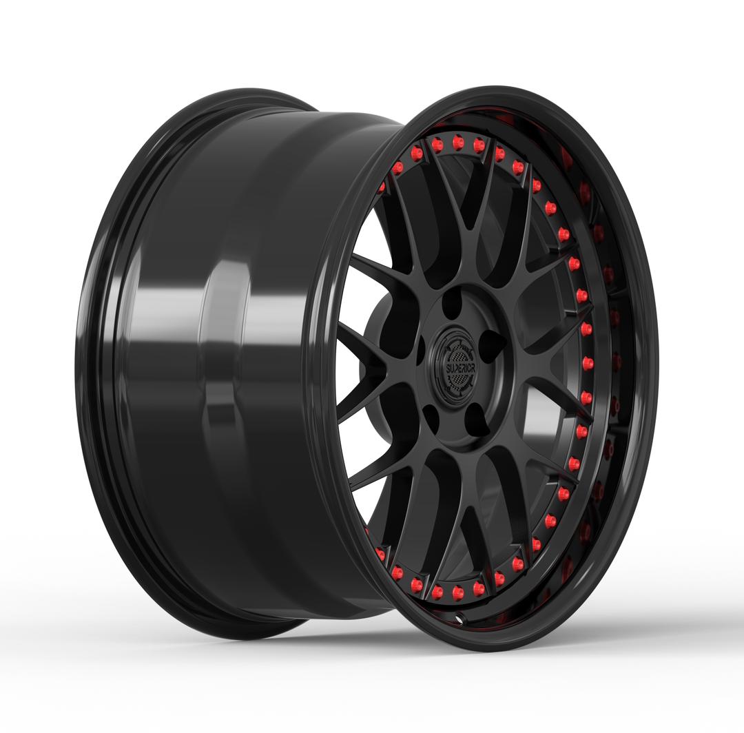 Superior Forged RS-17 Multipiece wheel — three-quarter view
