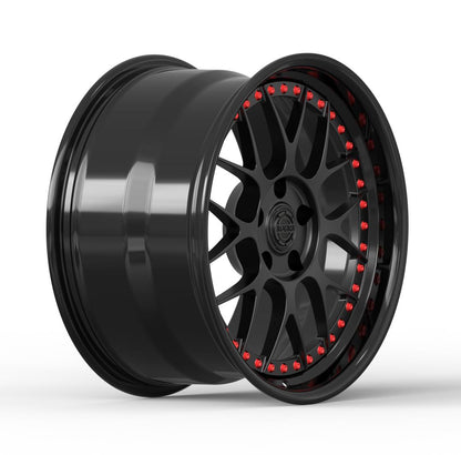 Superior Forged RS-17 Multipiece wheel — three-quarter view