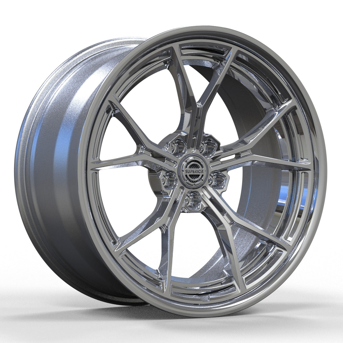 Superior Forged RS-19 Aero 2-Piece wheel — three-quarter view