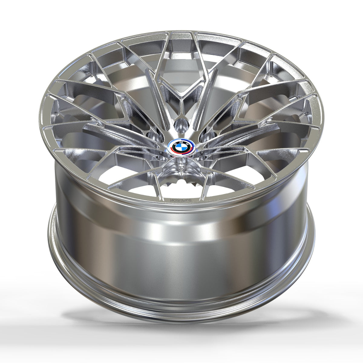 Superior Forged RS-22 Monoblock wheel — barrel view